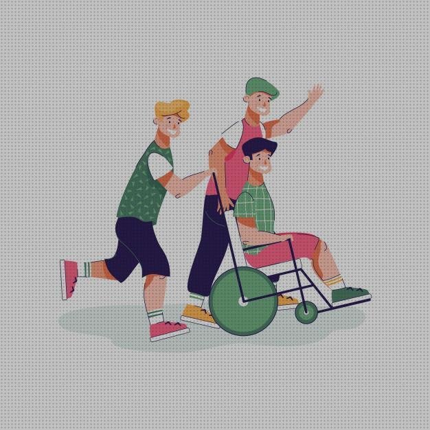 Las mejores amigos ruedas amigos niños con silla de ruedas