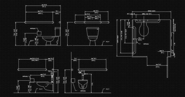 Las mejores baños ruedas baños silla de ruedas dwg